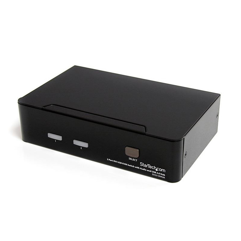 StarTech.com Commutateur KVM 2 Ports DVI, USB et Audio - Switch KVM - 1920x1200