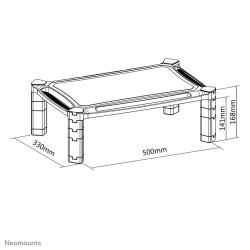 Neomounts NSMONITOR20 Réhausseur d'écran/ordinateur portable - ajustement en hauteur - universel