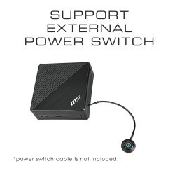 MSI Cubi 5 10M COMPACT PC I5-10210U 0.66L sized PC Noir Intel SoC 4,2 GHz