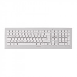 CHERRY DW 8000 clavier Souris incluse RF sans fil QWERTY Anglais américain Argent, Blanc