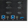 StarTech.com Commutateur KVM DisplayPort 2 Ports pour 3 Moniteurs - 4K 60Hz UHD HDR - KVM de Bureau DP 1.2 avec Hub USB 3.0 2 p