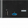 StarTech.com Commutateur KVM DisplayPort 2 Ports pour 3 Moniteurs - 4K 60Hz UHD HDR - KVM de Bureau DP 1.2 avec Hub USB 3.0 2 p