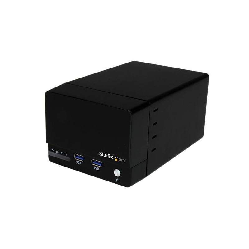 StarTech.com Boîtier RAID USB 3.0 pour 2 disques durs SATA III de 3,5 pouces avec UASP et hub USB à charge rapide