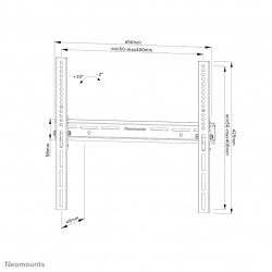Neomounts WL35-350BL14 Support pour écran mural 32-65" - inclinable - verrouillable - installation facile