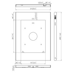 Vogel's PTS 1214 TabLock pour iPad Air, bouton d'accueil protégé