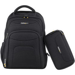 StarTech.com Sac à Dos Ordinateur Portable 15,6 pouces avec Compartiments Amovible pour Accessoires - Sac Informatique Profess