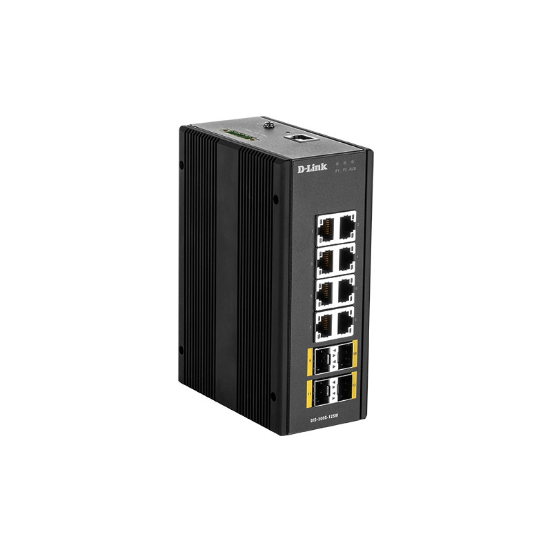 D-Link DIS‑300G‑12SW Géré L2 Gigabit Ethernet (10/100/1000) Noir