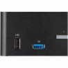 StarTech.com Switch KVM 2 Ports Quadruple Écran DisplayPort - 4K 60Hz UHD HDR - Concentrateur KVM 4K DP 1.2 avec 2 Ports USB 3