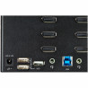 StarTech.com Switch KVM 2 Ports Quadruple Écran DisplayPort - 4K 60Hz UHD HDR - Concentrateur KVM 4K DP 1.2 avec 2 Ports USB 3