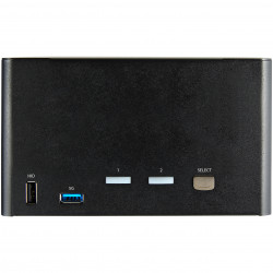 StarTech.com Switch KVM 2 Ports Quadruple Écran DisplayPort - 4K 60Hz UHD HDR - Concentrateur KVM 4K DP 1.2 avec 2 Ports USB 3