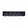 StarTech.com Switch KVM DisplayPort 4 Ports - 8K 60H/4K 144Hz, Écran Unique, DisplayPort 1.4, 2 Ports USB 3.0, 4x USB 2.0 HID,