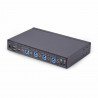 StarTech.com Switch KM à 4 Ports avec Commutation de la Souris, Commutateur USB pour Clavier/Souris, Audio 3.5mm/ USB, Commuta