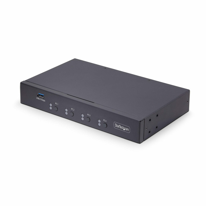 StarTech.com Switch KM à 4 Ports avec Commutation de la Souris, Commutateur USB pour Clavier/Souris, Audio 3.5mm/ USB, Commuta