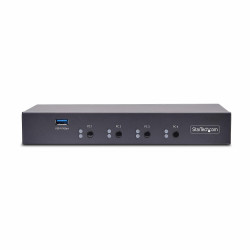 StarTech.com Switch KM à 4 Ports avec Commutation de la Souris, Commutateur USB pour Clavier/Souris, Audio 3.5mm/ USB, Commuta
