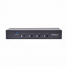 StarTech.com Switch KM à 4 Ports avec Commutation de la Souris, Commutateur USB pour Clavier/Souris, Audio 3.5mm/ USB, Commuta