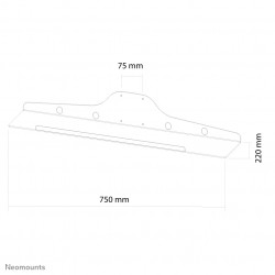Neomounts KEYB-V100 Support de clavier/souris - l75 cm