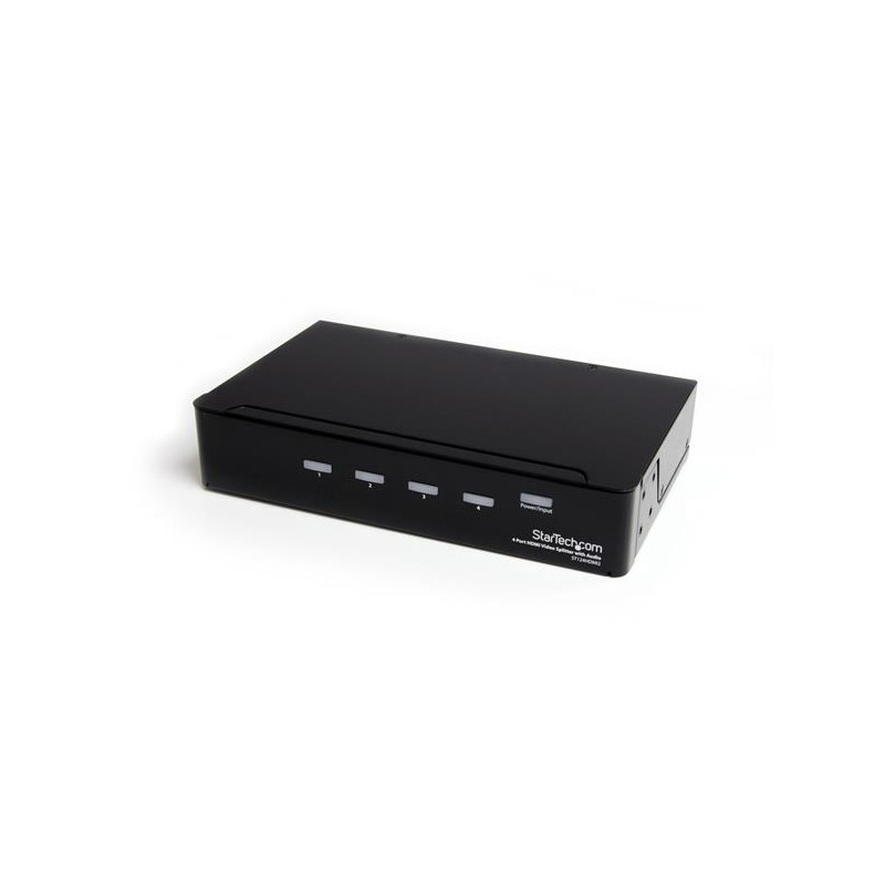 StarTech.com Répartiteur vidéo et amplificateur de signal HDMI haute vitesse à 4 ports avec audio