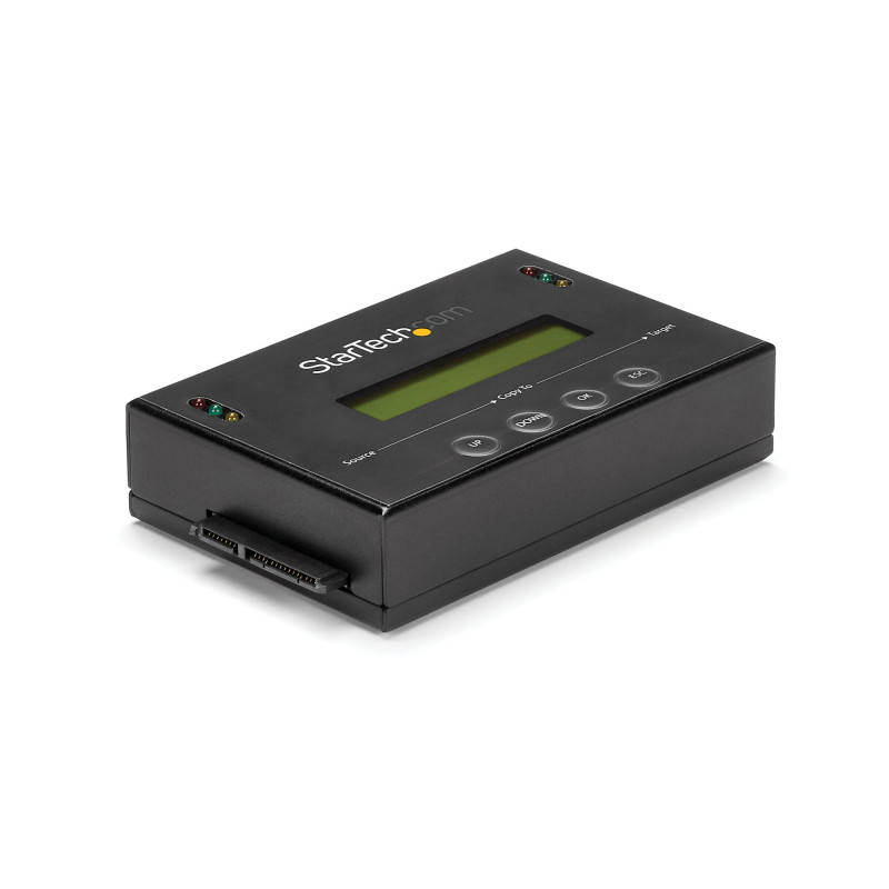 StarTech.com Duplicateur et Effaceur de Disque Dur Autonome 1:1, Cloneur et Effaceur de Disque SATA HDD/SSD, Écran LCD, Confor