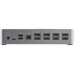 StarTech.com Dock USB-C - Mini Dock avec Hub USB-C HDMI avec 1x USB Type-C & 3x USB-A, Ethernet, Audio - Mini Docking Station U
