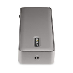 StarTech.com Docking Station KVM USB-C pour Deux PC Portables - Station d'Accueil DisplayPort 4K 60Hz pour 2 Moniteurs - Hub US