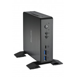 Shuttle Nano PC Système NC4010BA, Intel Celeron 7305, Windows 11 Pro Entry, 4GB RAM, 128GB M.2 SSD, 1x HDMI, 1x DP,1xUSB-C/DP,