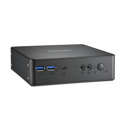 Shuttle Nano PC Système NC4010BA, Intel Celeron 7305, Windows 11 Pro Entry, 4GB RAM, 128GB M.2 SSD, 1x HDMI, 1x DP,1xUSB-C/DP,