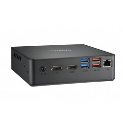 Shuttle Nano PC Système NC4010BA, Intel Celeron 7305, Windows 11 Pro Entry, 4GB RAM, 128GB M.2 SSD, 1x HDMI, 1x DP,1xUSB-C/DP,