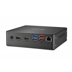 Shuttle Nano PC Système NC4010XA, Intel Celeron 7305, 4GB RAM, 128GB M.2 SSD, 1x HDMI, 1x DP,1xUSB-C/DP, 6x USB3.2, 1x 2.5" ba