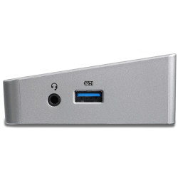 StarTech.com Station d'Accueil USB-C 4K, Station d'Accueil pour Moniteur Triple UHD 4K, Mac & Windows, USB C vers HDMI & Displa