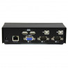 StarTech.com Switch KVM USB / VGA à 2 ports avec commutation rapide DDM et câbles - Commutateur KVM