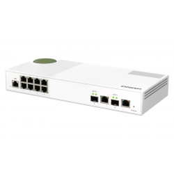 QNAP QSW-M2108-2C commutateur réseau Géré L2 2.5G Ethernet (100/1000/2500) Gris, Blanc