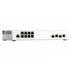 QNAP QSW-M2108-2C commutateur réseau Géré L2 2.5G Ethernet (100/1000/2500) Gris, Blanc