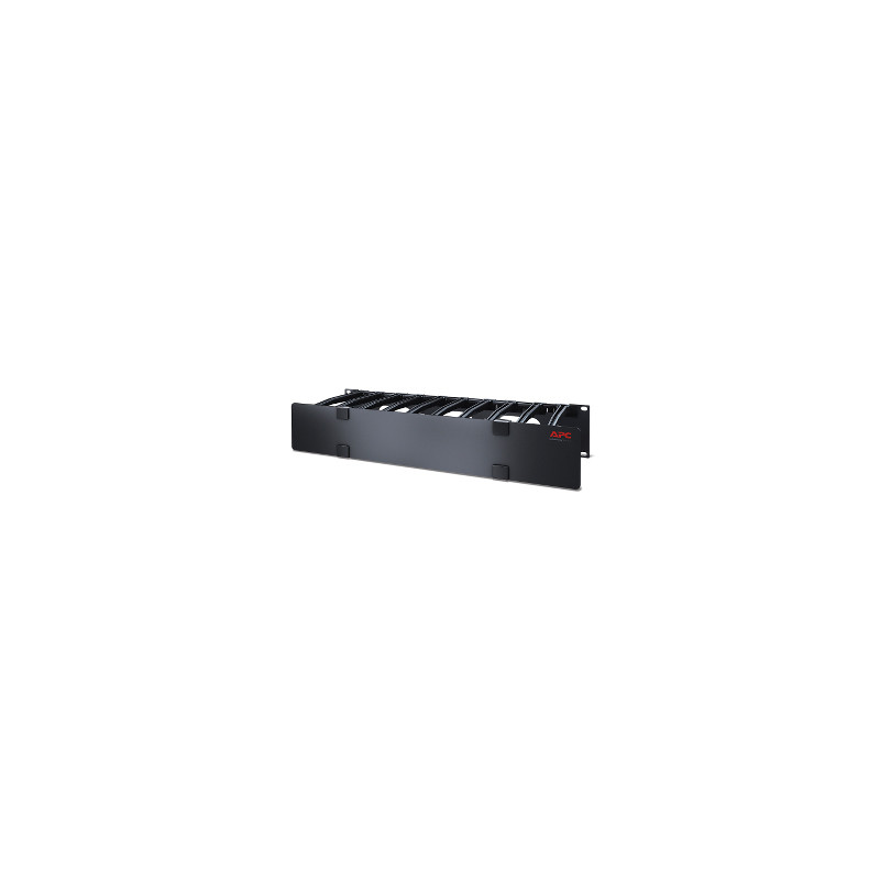 APC NetShelter - Passe-câbles horizontal - 2U - Profondeur 15 cm - 1 côté avec capot