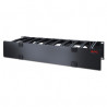 APC NetShelter - Passe-câbles horizontal - 2U - Profondeur 15 cm - 1 côté avec capot