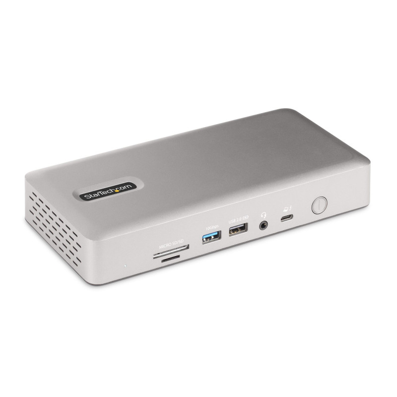 StarTech.com Station d'Accueil Thunderbolt 4 pour Écrans Multiples, Docking Station/Dock pour Quadruples/Triples/Doubles Écra
