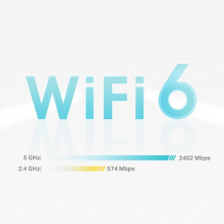 TP-Link DECO X55 (2-Pack) Bi-bande (2,4 GHz / 5 GHz) Wi-Fi 6 (802.11ax) Blanc 3 Interne