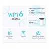 TP-Link DECO X55 (2-Pack) Bi-bande (2,4 GHz / 5 GHz) Wi-Fi 6 (802.11ax) Blanc 3 Interne