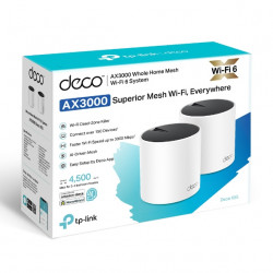 TP-Link DECO X55 (2-Pack) Bi-bande (2,4 GHz / 5 GHz) Wi-Fi 6 (802.11ax) Blanc 3 Interne
