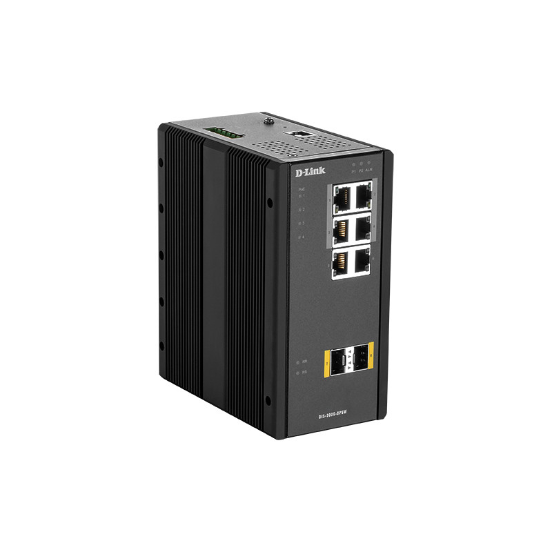 D-Link DIS‑300G‑8PSW Géré L2 Gigabit Ethernet (10/100/1000) Connexion Ethernet, supportant l'alimentation via ce port (Po