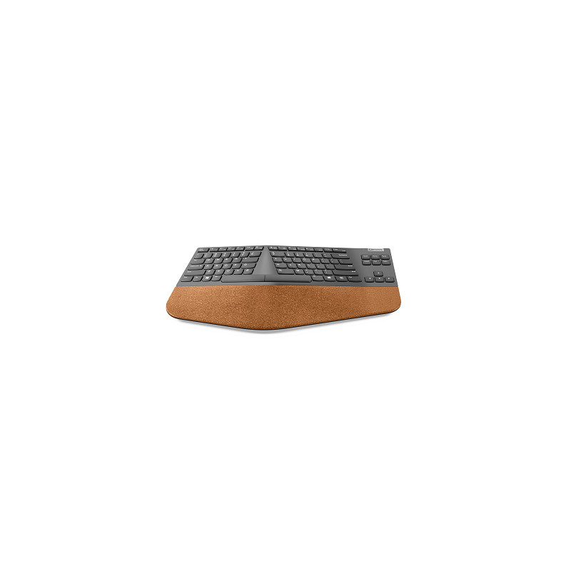 Lenovo Go Wireless Split clavier Bureau RF sans fil QWERTY Anglais américain Gris