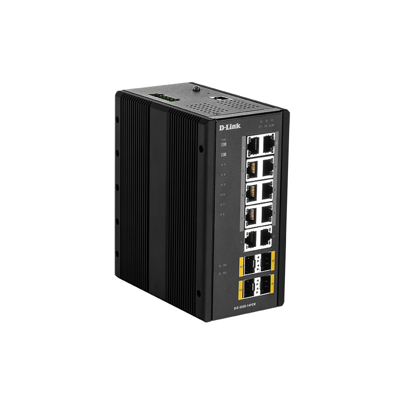 D-Link DIS‑300G‑14PSW Géré L2 Gigabit Ethernet (10/100/1000) Connexion Ethernet, supportant l'alimentation via ce port (P