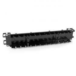 StarTech.com Panneau double de gestion de câbles horizontal / vertical 2U pour rack de serveur - Guide pour câbles avec annea