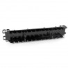 StarTech.com Panneau double de gestion de câbles horizontal / vertical 2U pour rack de serveur - Guide pour câbles avec annea