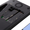 StarTech.com Boîtier SSD M.2 NVMe Thunderbolt 3 à 4 Baies - Boîtier Disque Dur Externe 1 DisplayPort vidéo et 2 Ports TB3 D