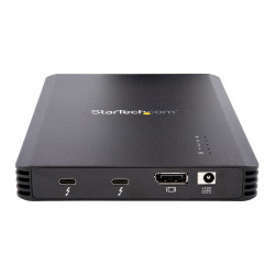 StarTech.com Boîtier SSD M.2 NVMe Thunderbolt 3 à 4 Baies - Boîtier Disque Dur Externe 1 DisplayPort vidéo et 2 Ports TB3 D