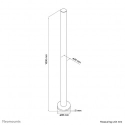 Neomounts FPMA-D9POLE Extension pour support d'écran à fixer - h100 cm
