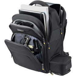 StarTech.com Sac à Dos Ordinateur Portable 17,3 pouces avec Compartiments Amovible pour Accessoires - Sac Informatique Profess