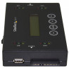 StarTech.com Duplicateur et Effaceur de Disque Dur Autonome 1:1, Cloneur et Effaceur de HDD/SSD SATA et de Clé USB, Écran LCD