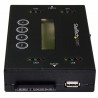 StarTech.com Duplicateur et Effaceur de Disque Dur Autonome 1:1, Cloneur et Effaceur de HDD/SSD SATA et de Clé USB, Écran LCD