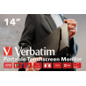Verbatim 49591 écran plat de PC 35,6 cm (14") 1920 x 1080 pixels Full HD LCD Écran tactile Noir
